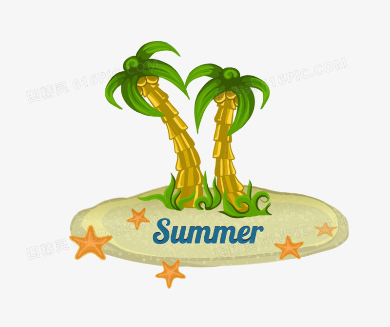 夏日元素椰子树