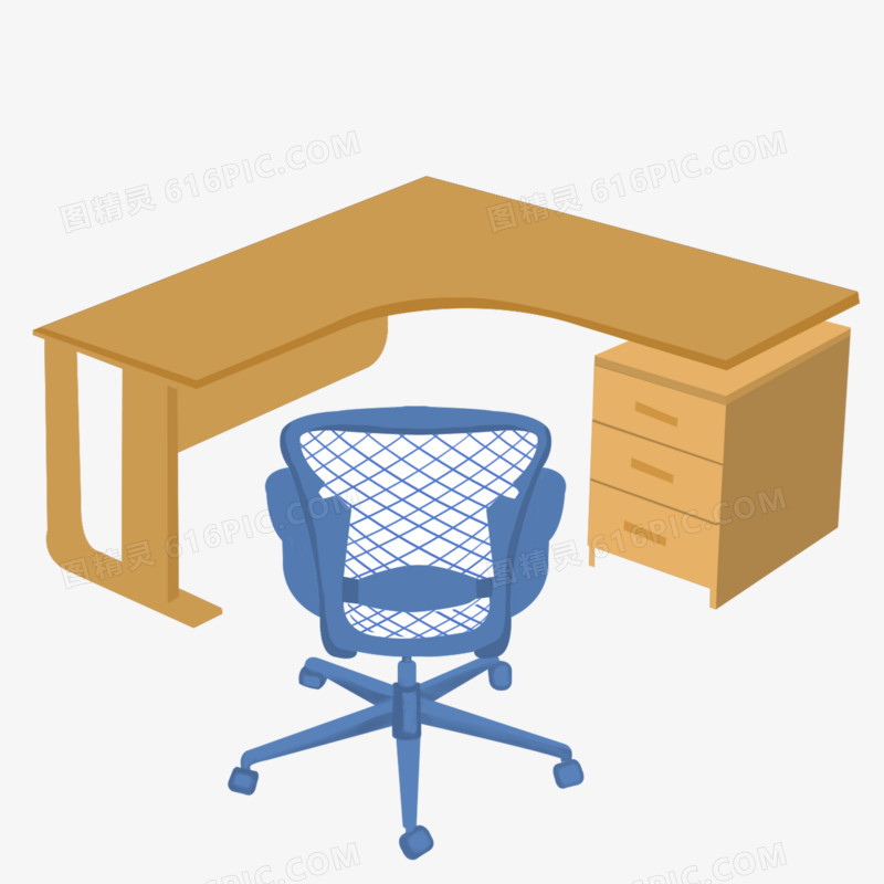 卡通手绘办公座位椅子元素