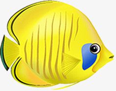 黄色可爱卡通小鱼
