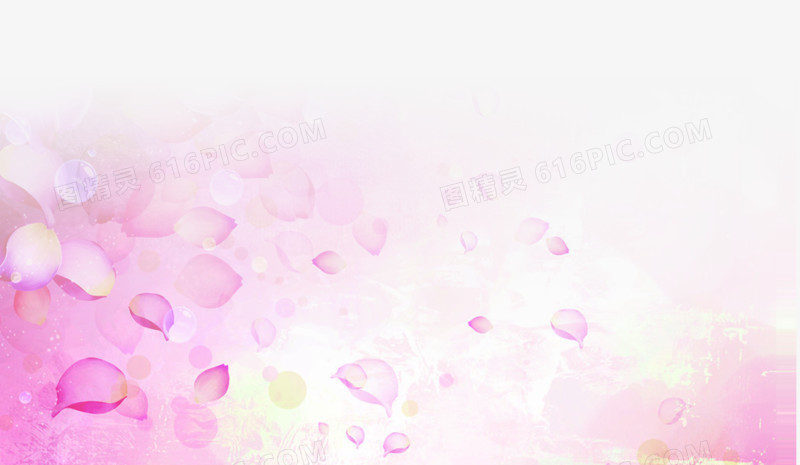 粉色花瓣海报背景背景