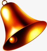 金色铃铛圣诞元旦新年海报