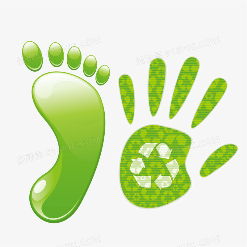 环保主题的绿色矢量素材
