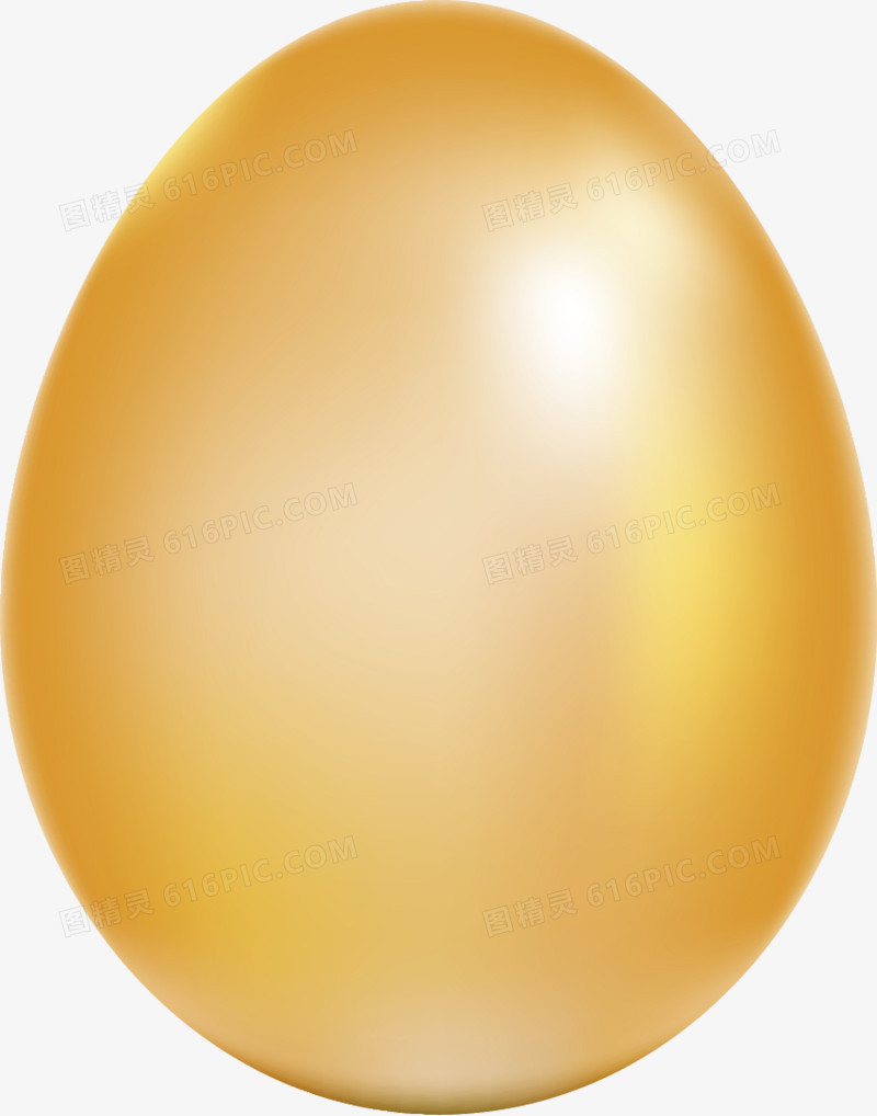 矢量手绘一枚金蛋