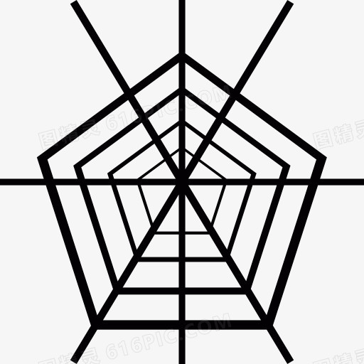 五角大厦的蜘蛛网图标