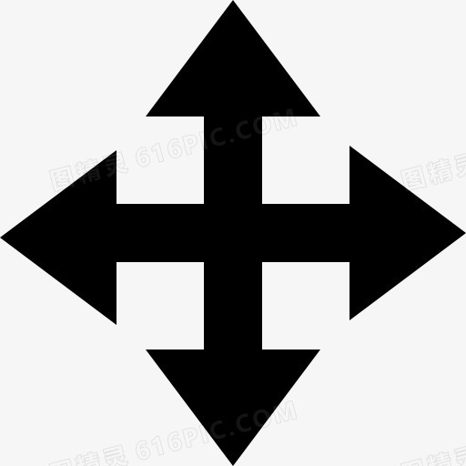 四个方向的箭头组图标