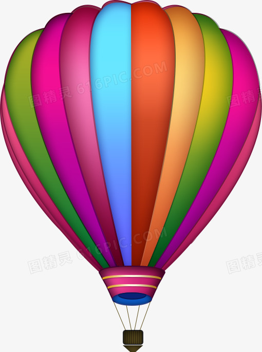 漂亮的热气球图标