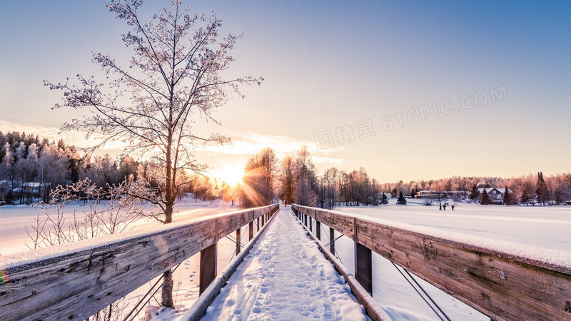 冬季唯美雪景高清电脑壁纸