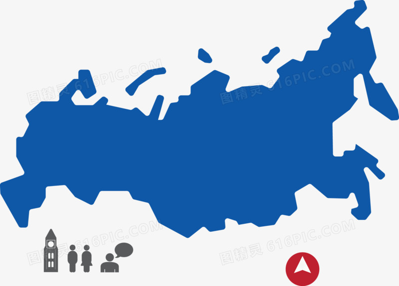 俄罗斯旅游地图.