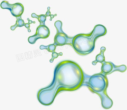 科技分子矢量图