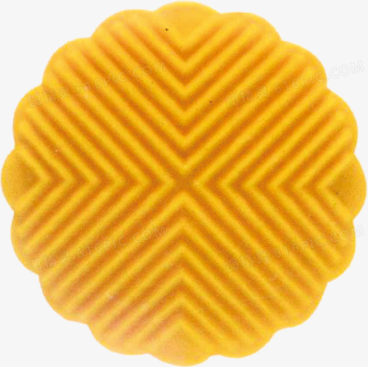 中秋黄色月饼样式