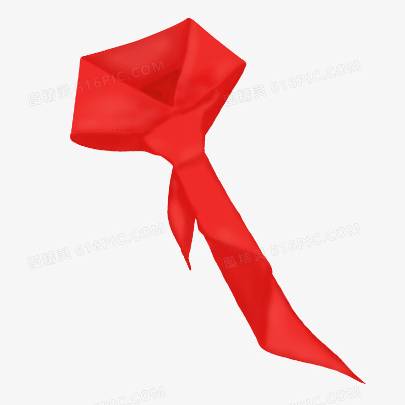 手绘红领巾素材