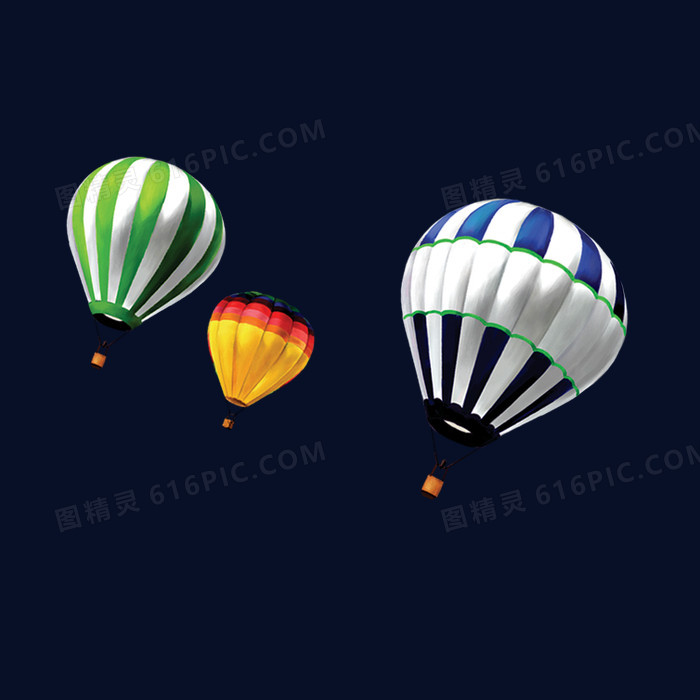 氢气球降落伞元素