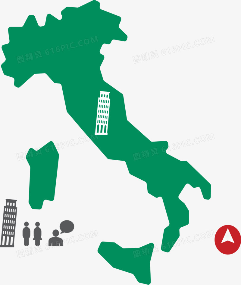 意大利旅游地图