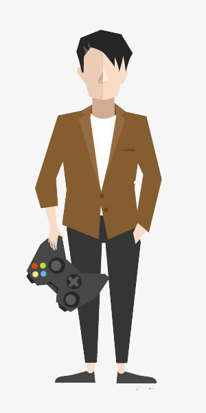 扁平化男人