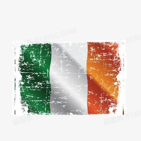 意大利 国旗 彩条 斑驳的印迹