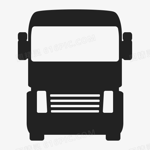 送货前物流雷诺卡车车辆传送图标