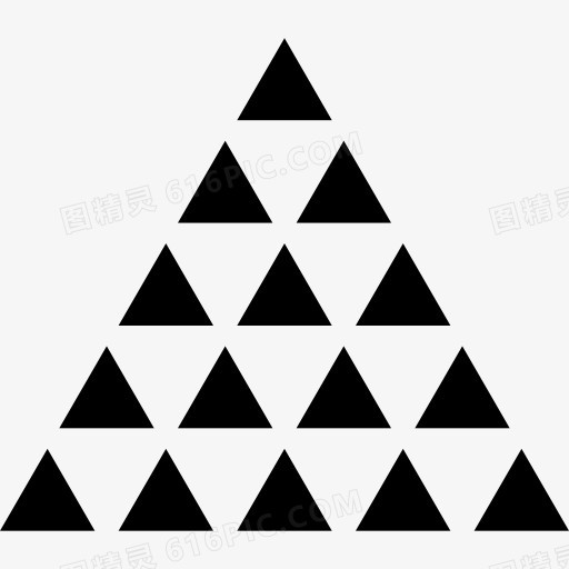 多个三角形，三角形图标