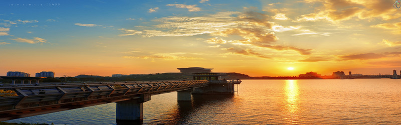 夕阳海报背景