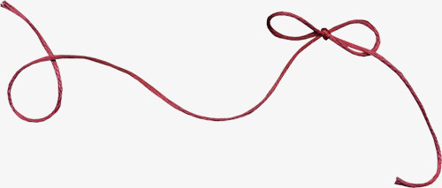 绳子红色绳子绳结漂浮装饰