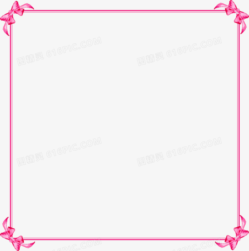 粉色边框矢量图