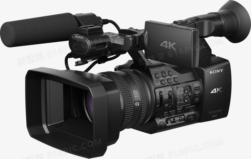 黑色4K摄像机