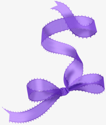 紫色彩带装饰图片