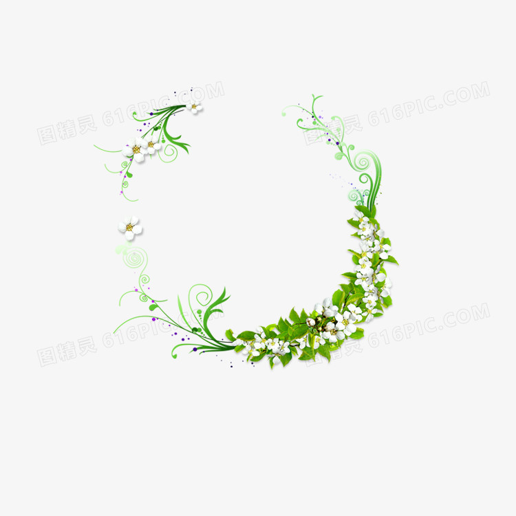 圆形的花环