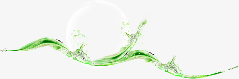 绿色清新环保气泡