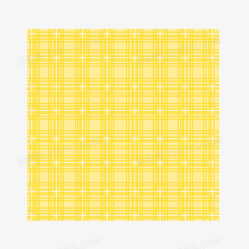 黄色简约格子纹理元素