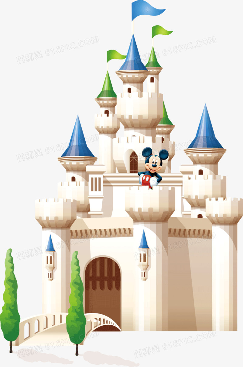 卡通的高贵城堡