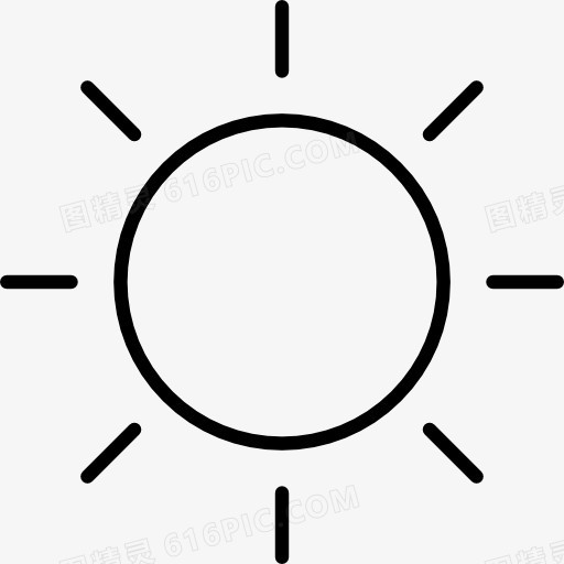 夏天的太阳图标