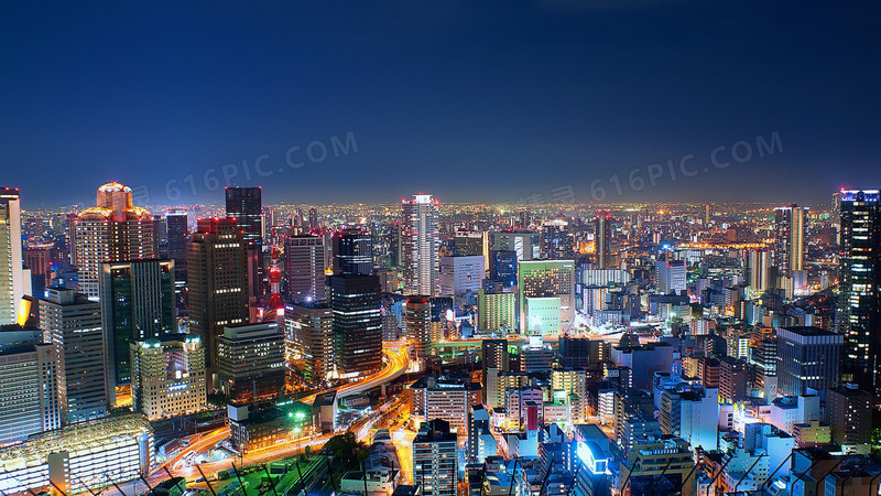 城市夜景幽静寂寥