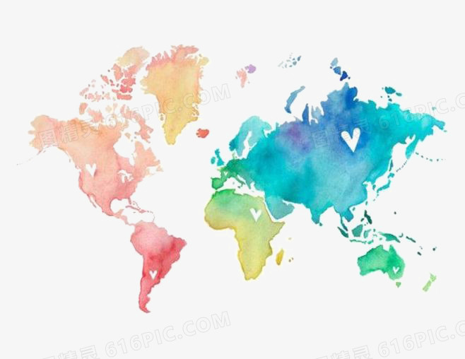 彩色地图