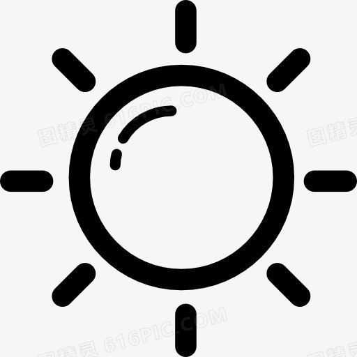 太阳的轮廓图标