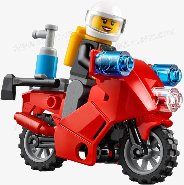 乐高儿童玩具摩托车模型