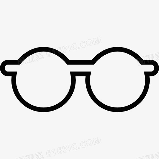 圆形眼镜图标