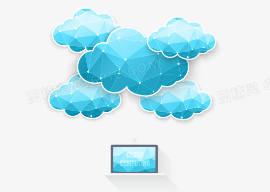 矢量蓝色云信息
