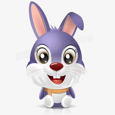 紫色小兔子