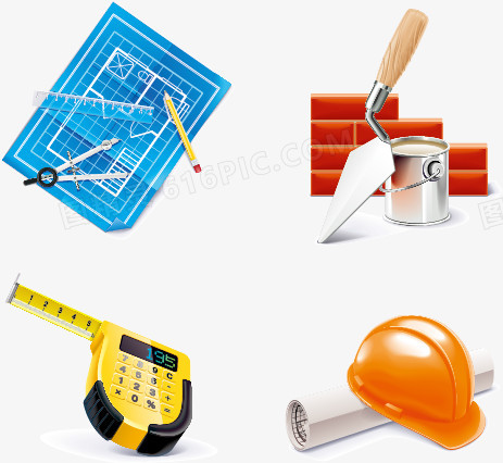 建筑施工图标素材