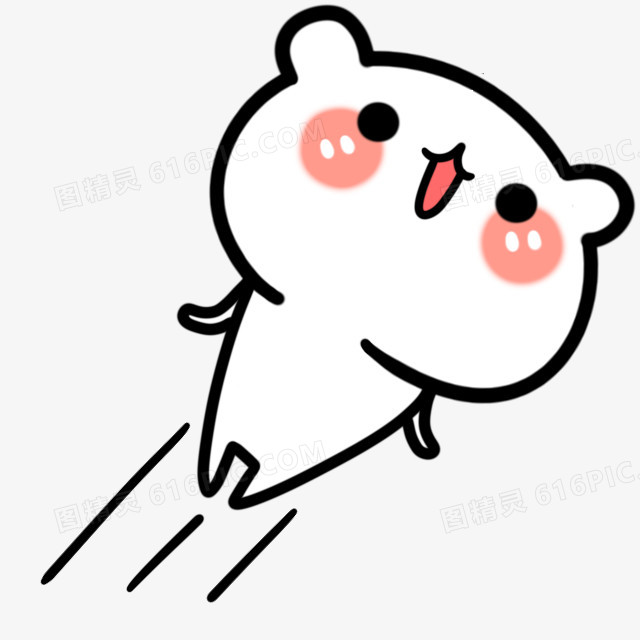 卡通飞翔的小熊