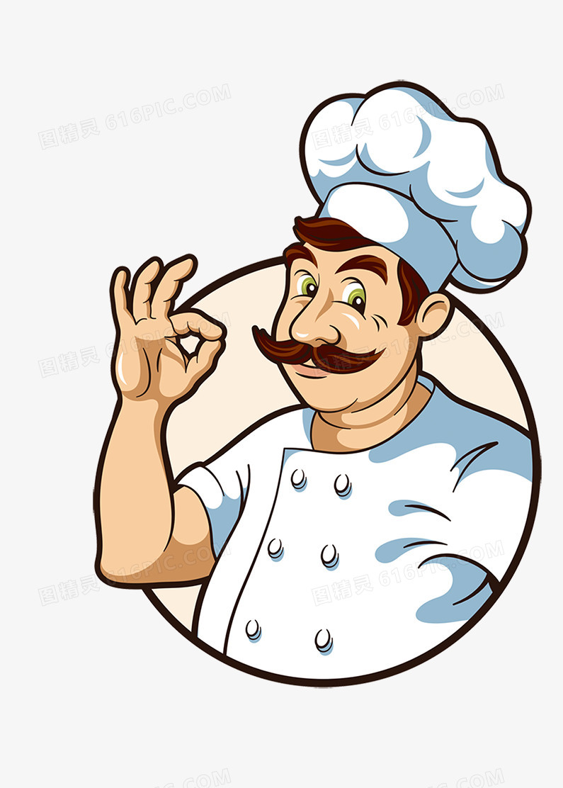 卡通厨师人物素材图片