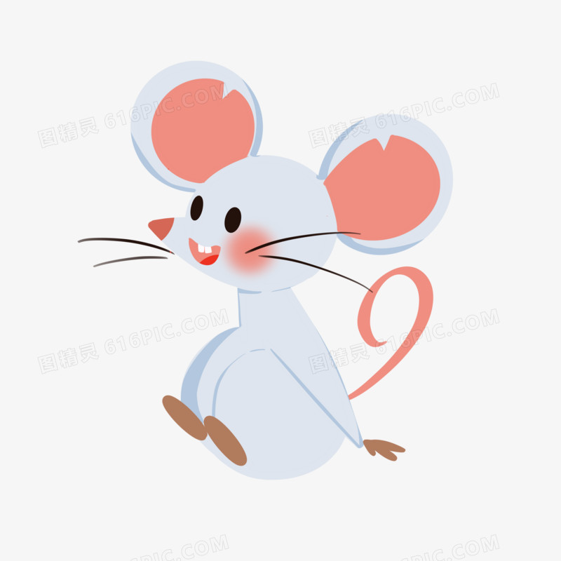 卡通手绘小老鼠免抠素材
