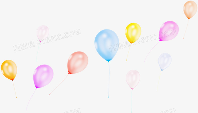 彩色飘舞氢气球毕业季