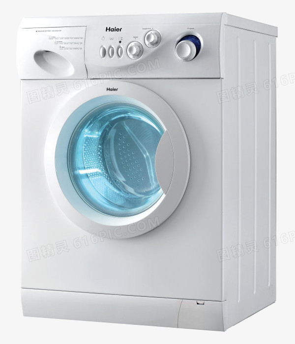 免抠透明PNG大图海尔洗衣机
