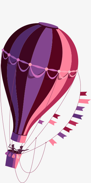 紫色的氢气球