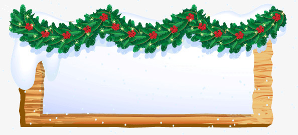 手绘冬季圣诞节雪人装饰