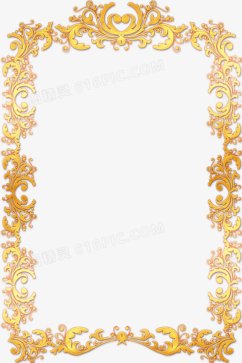 金色花边