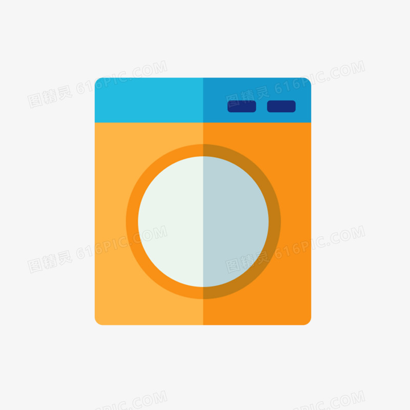 简约家电洗衣机图标元素