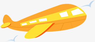 飞机卡通飞机黄色飞机