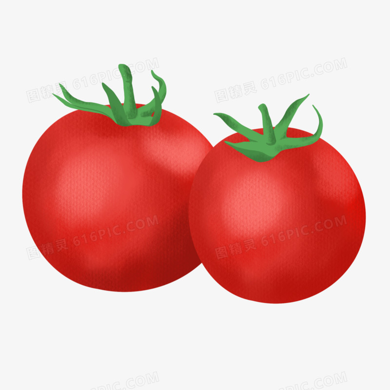 手绘果蔬西红柿免抠元素